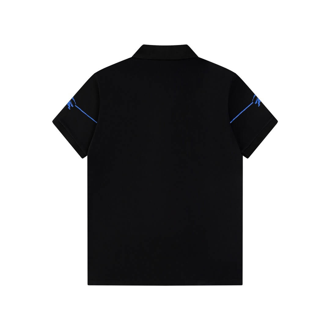 Circular Warhorse Embroidery Polo T Shirt