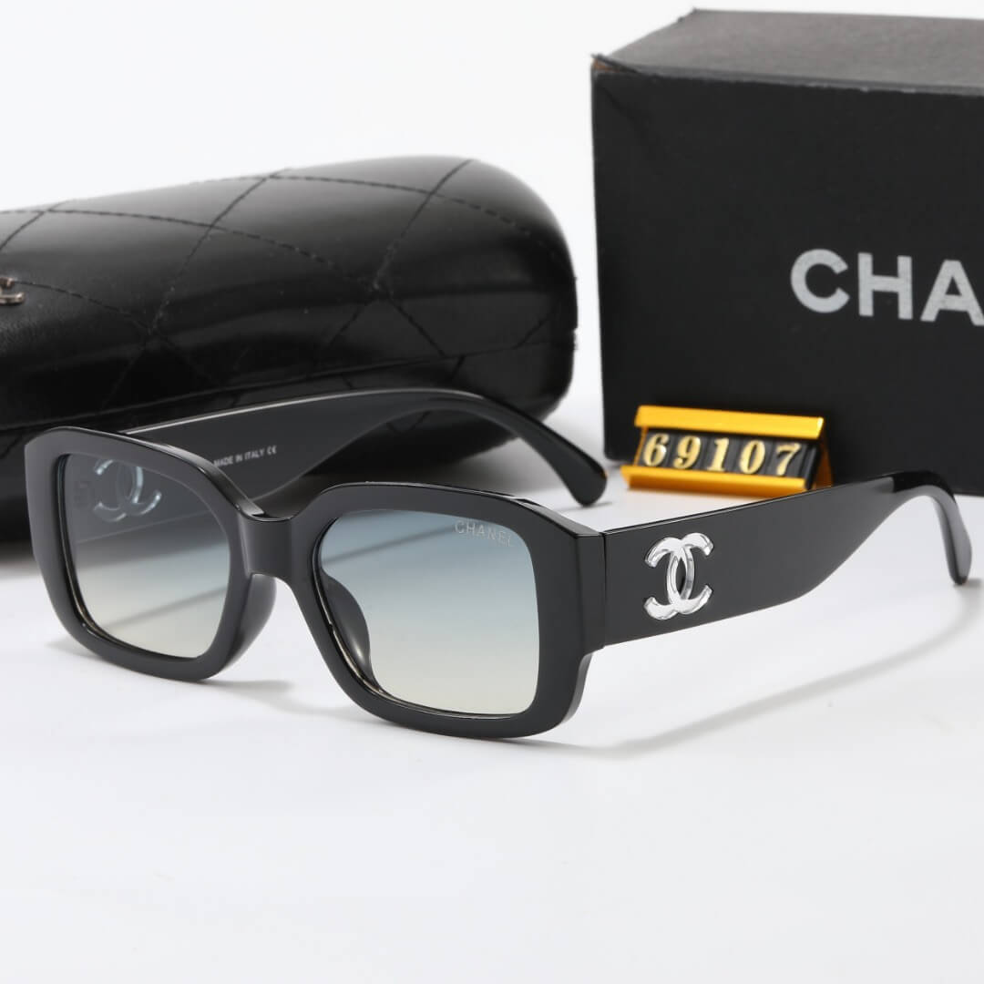 Chic Transparent Double C Design Sunglasses