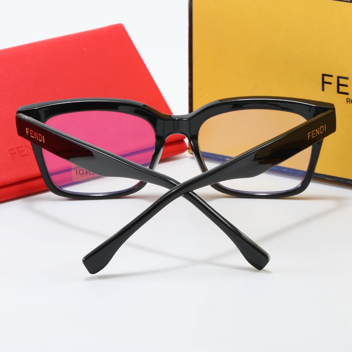 Fashion Square Frame Plain Glasses