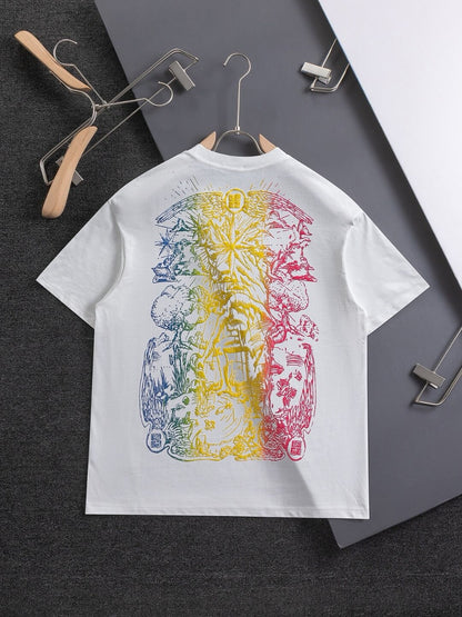 Exquisite Embroidery On Chest T Shirt