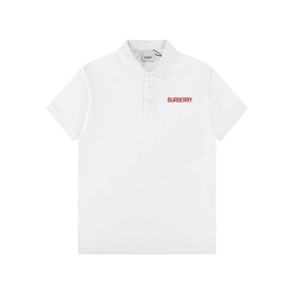 Letter Embroidery Polo T Shirt