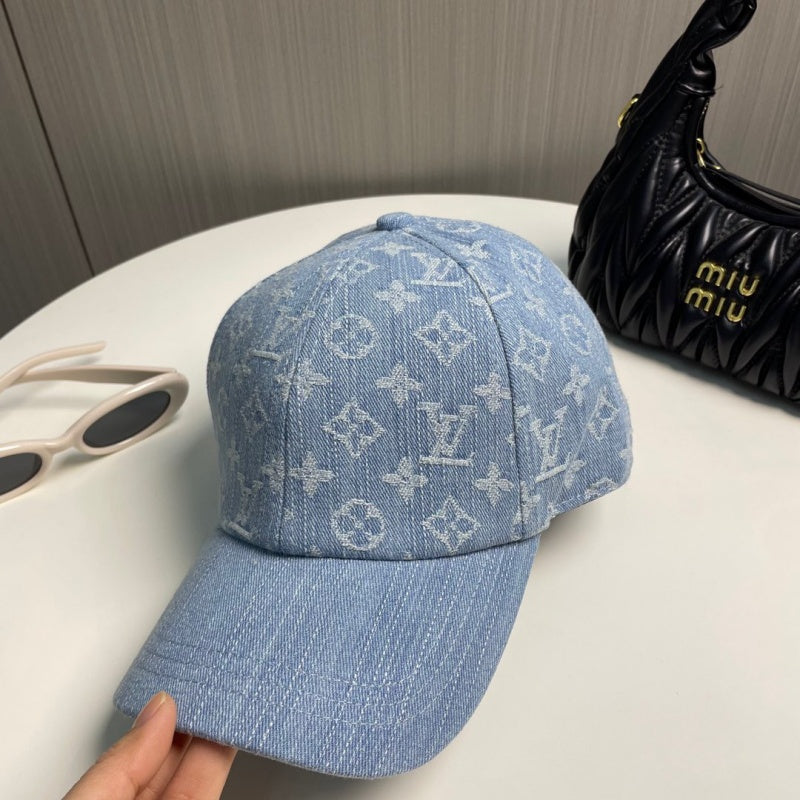 Classic All-Over Print Denim Baseball Cap