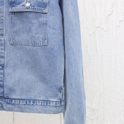 Lightly distressed denim jacket