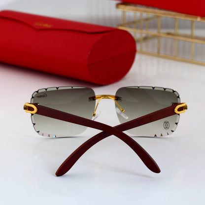 Frameless Designer Lens Sunglasses