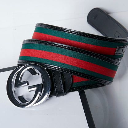 Retro Modern Red And Green Contrast Belt