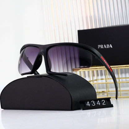 Futuristic Half-Side Frame Design Sunglasses