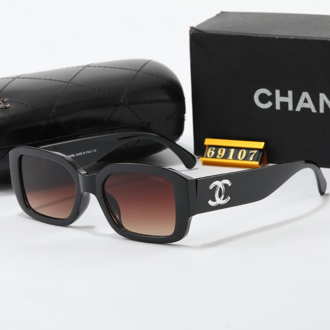 Chic Transparent Double C Design Sunglasses