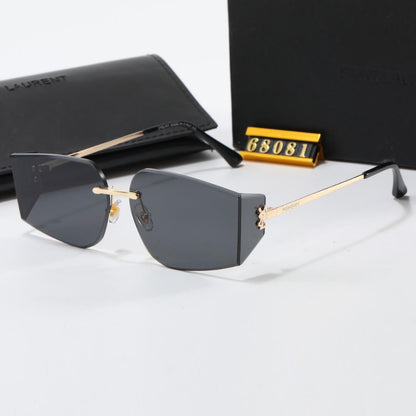 Modern Irregular Shape Frameless Sunglasses