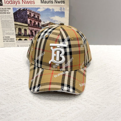 Classic checkered pattern hat