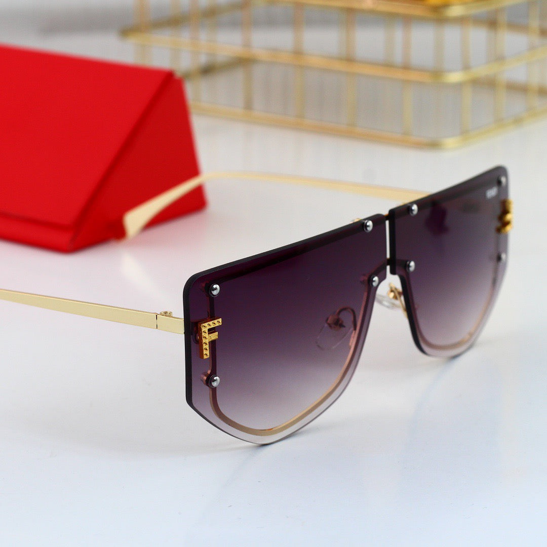 Gradient Irregular Sunglasses