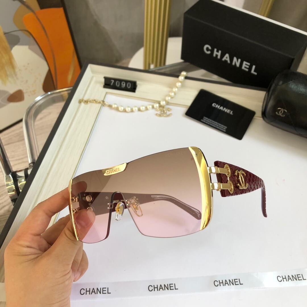 One-piece Frameless Gradient Design Sunglasses