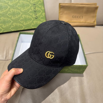 Canvas Metal Double G Baseball Cap