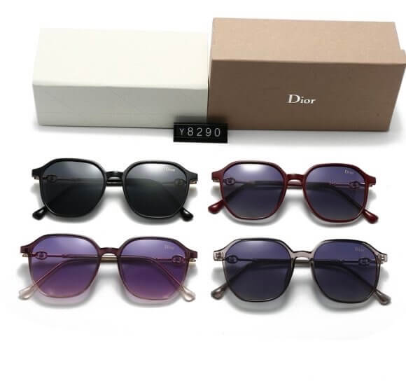 Classic Simple Large Frame Thin Temple Sunglasses