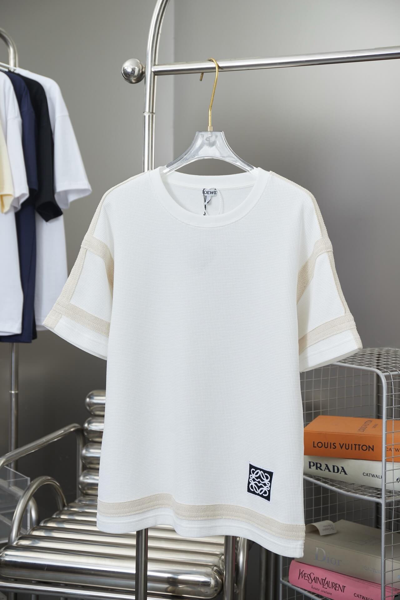 Striped Stitching T Shirt