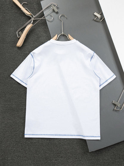 Blue Print T Shirt