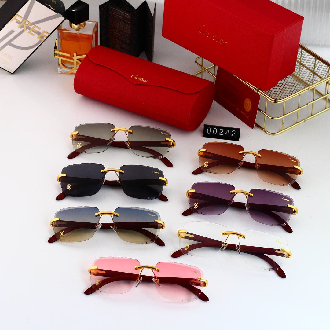 Frameless Designer Lens Sunglasses