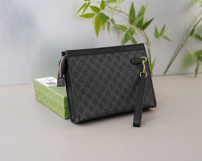 Business Casual Style Monogram Clutch Bag