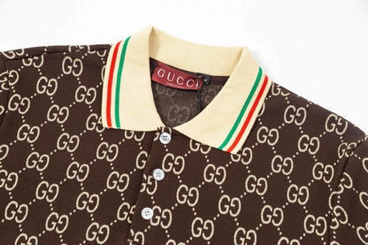 Double G Full Print Polo Shirt