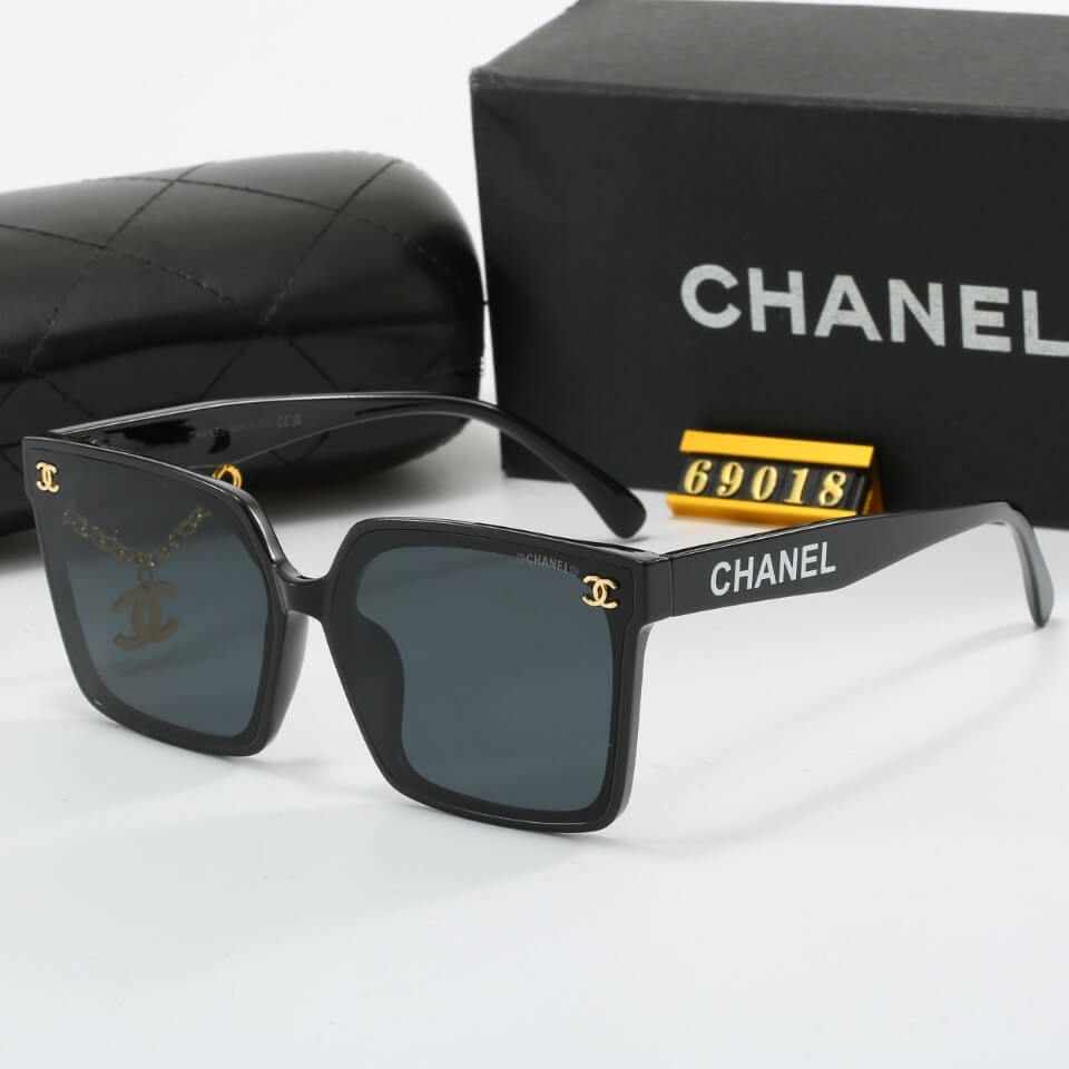 Designer Metal Chain Sunglasses