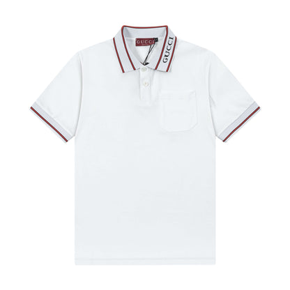 Neckline Letters Polo Shirt