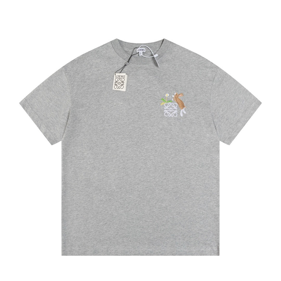 Rabbit Embroidery T Shirt