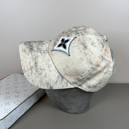 Street Style Denim Tie-Dye Baseball Cap