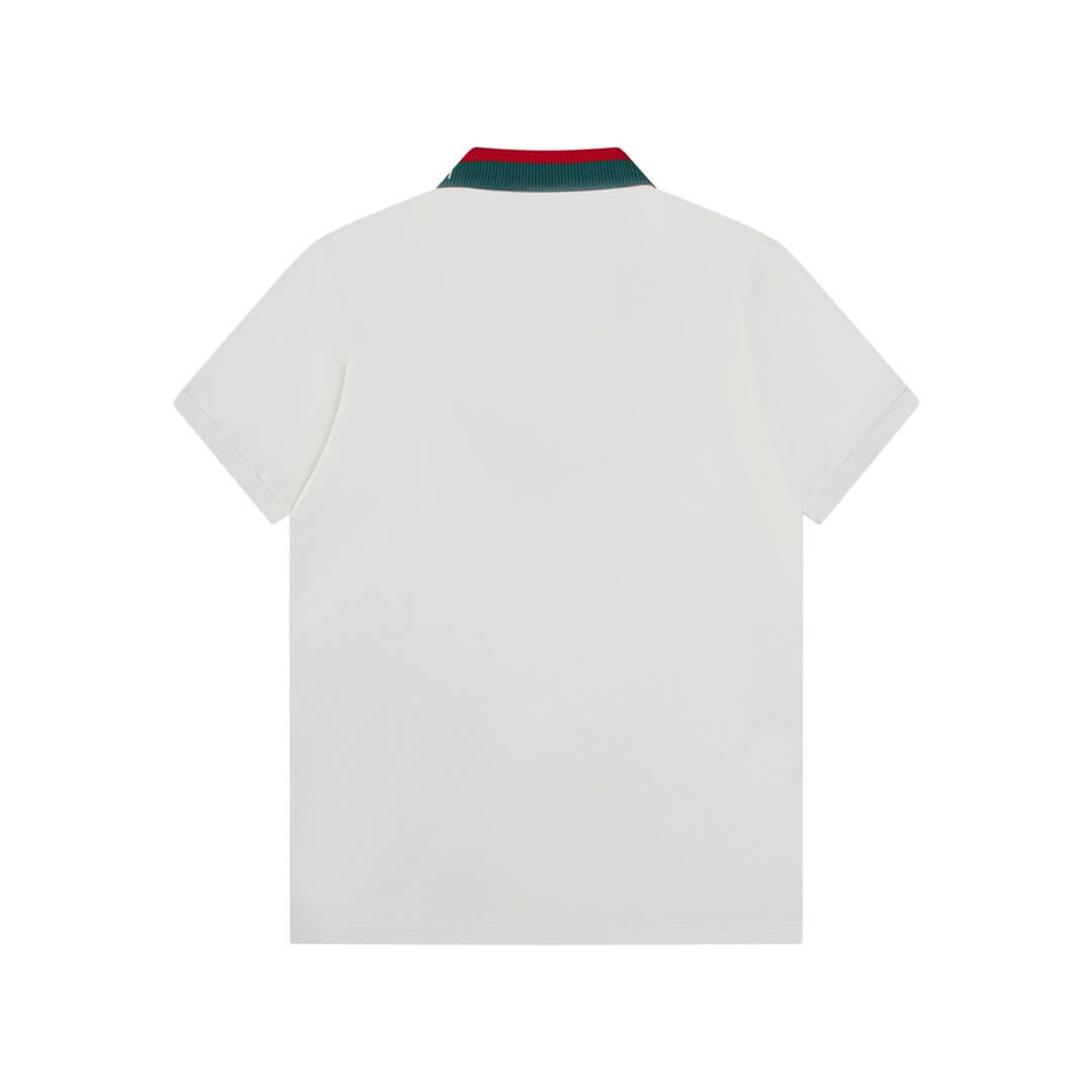 Neckline Letters Polo T Shirt