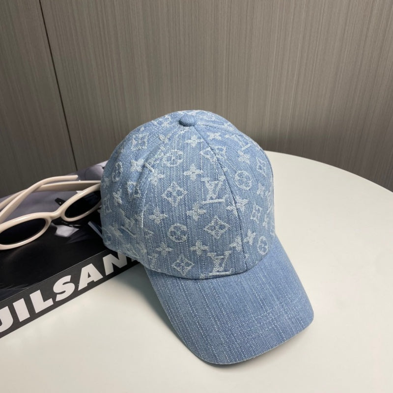 Classic All-Over Print Denim Baseball Cap