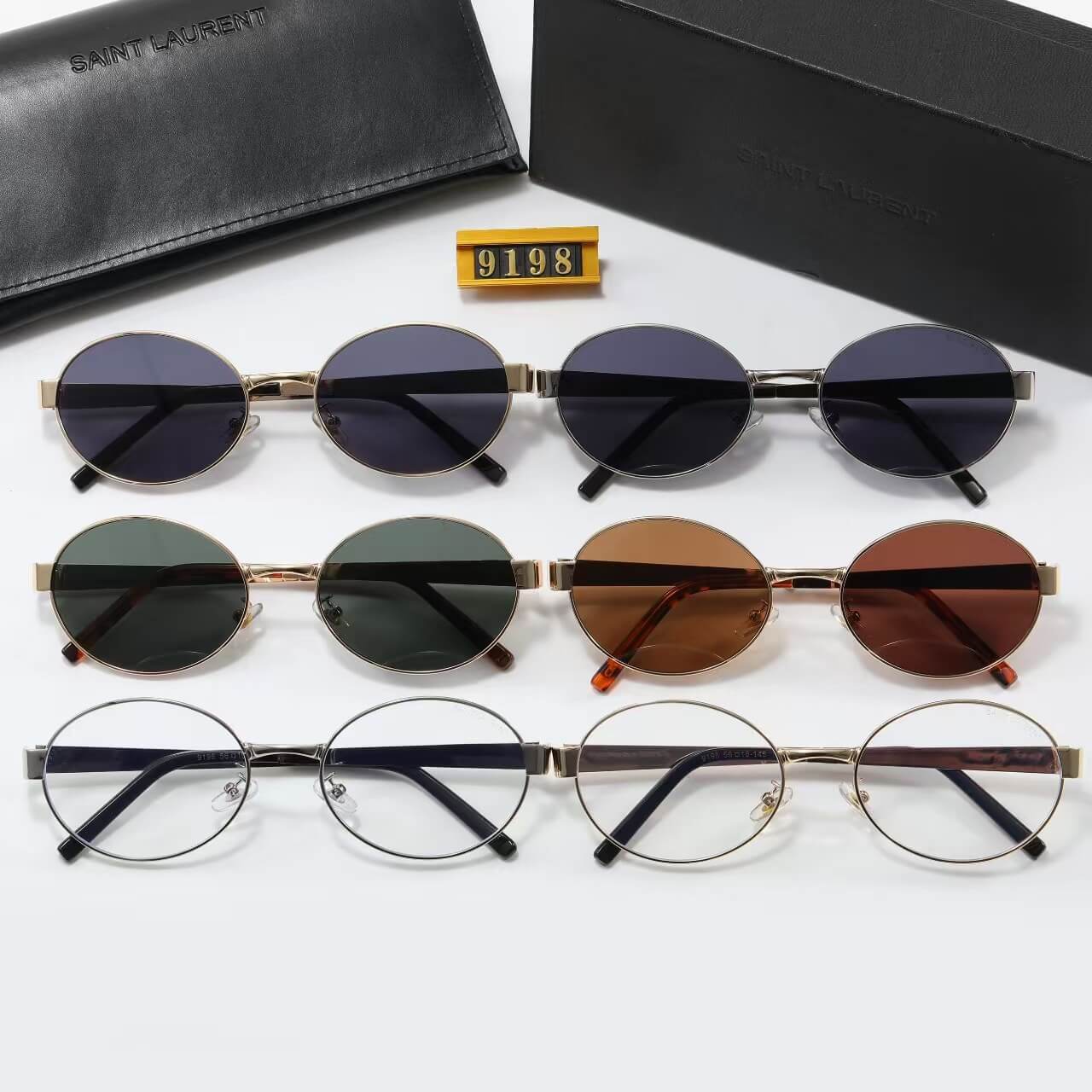 Classic Elegant Round Frame Sunglasses