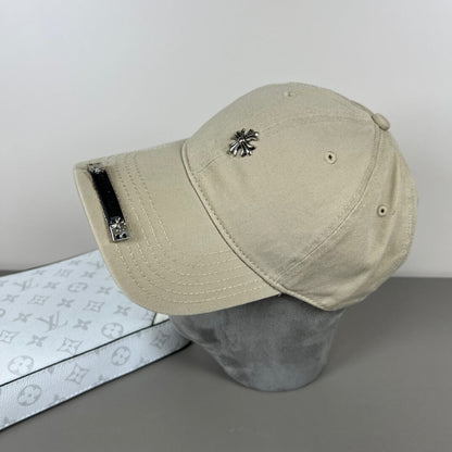 Simple Geek Style Metal Decoration Baseball Cap