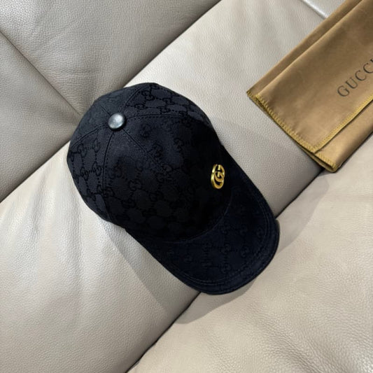 Canvas Metal Double G Baseball Cap