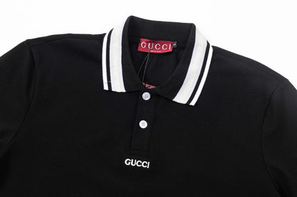 Letters On Chest Polo Shirt