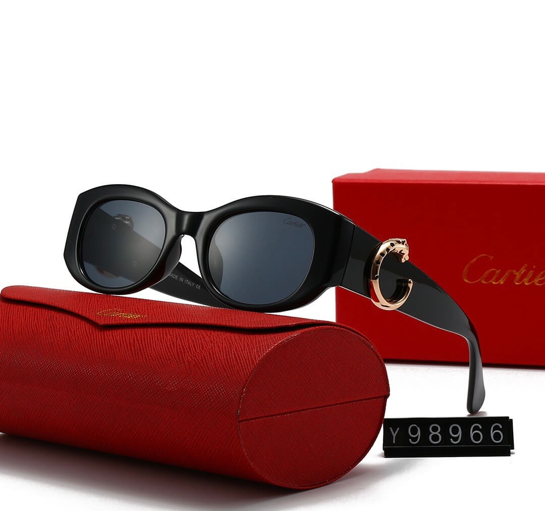 Minimalist Round Frame Letter C Sunglasses