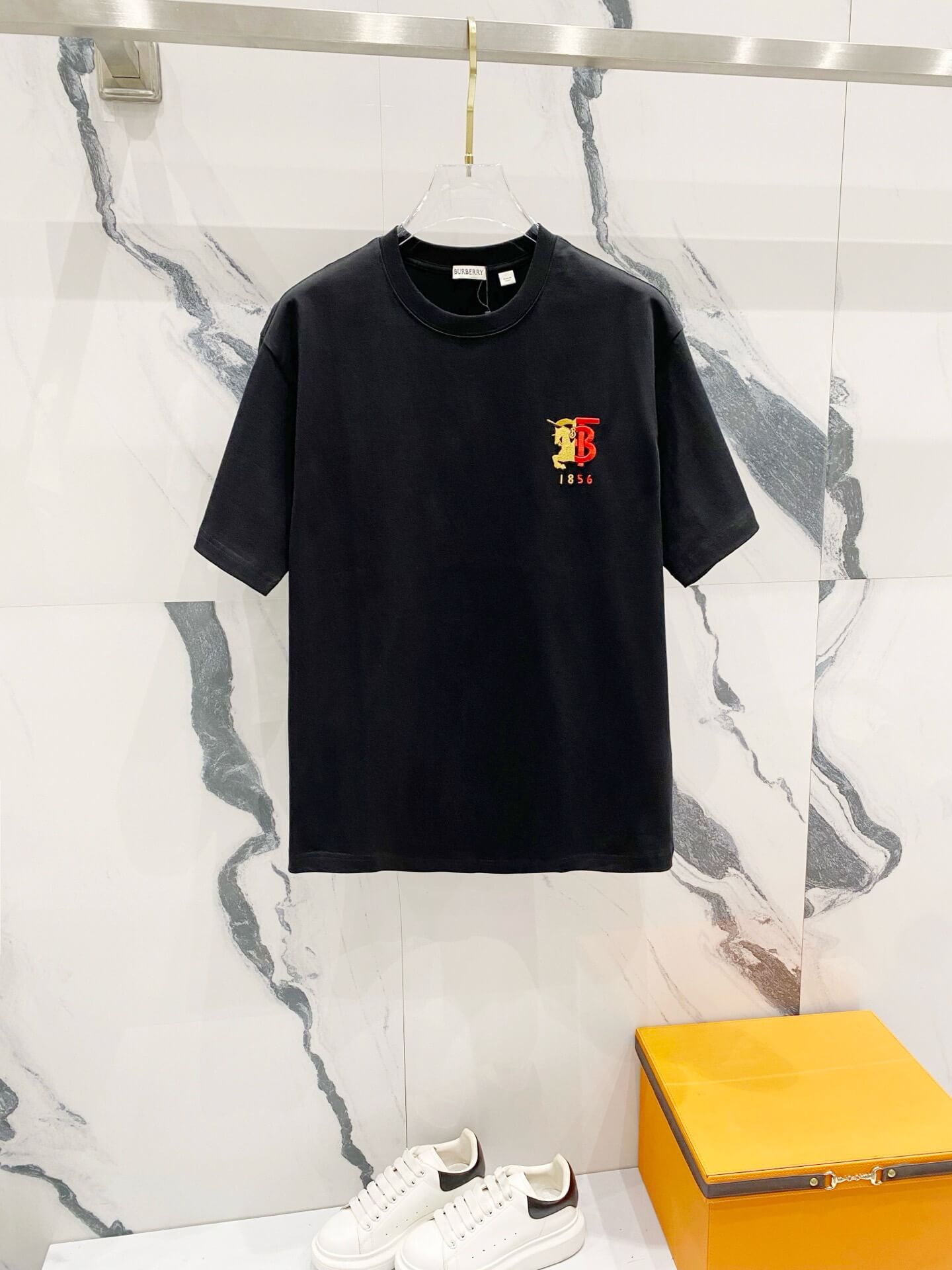 Red And Yellow Embroidery T Shirt