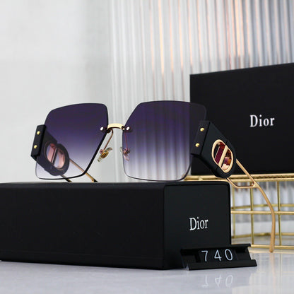 Trendy Frameless Patchwork Sunglasses