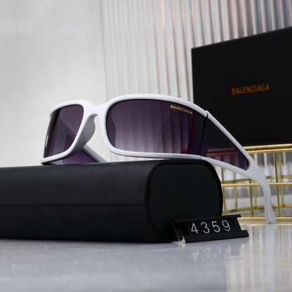 Futuristic Full Frame Curved Sunglasses