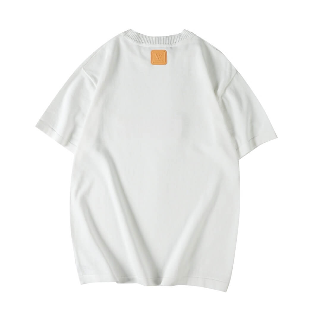 Embossed Pattern T Shirt