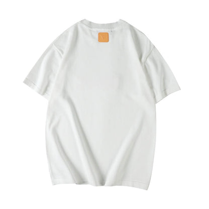 Embossed Pattern T Shirt