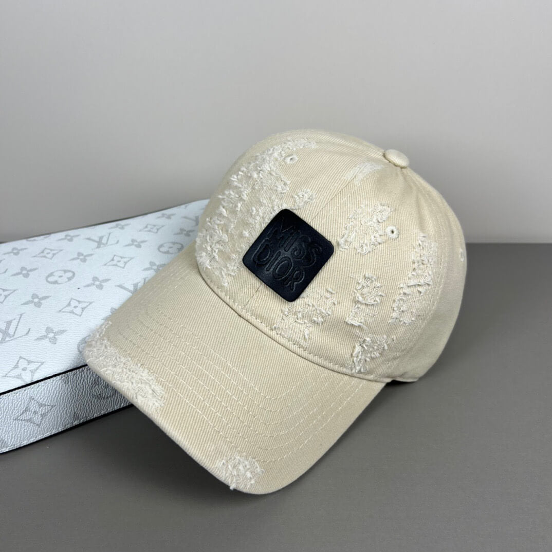 Chic Simple Distressed Brushed Baseball Cap