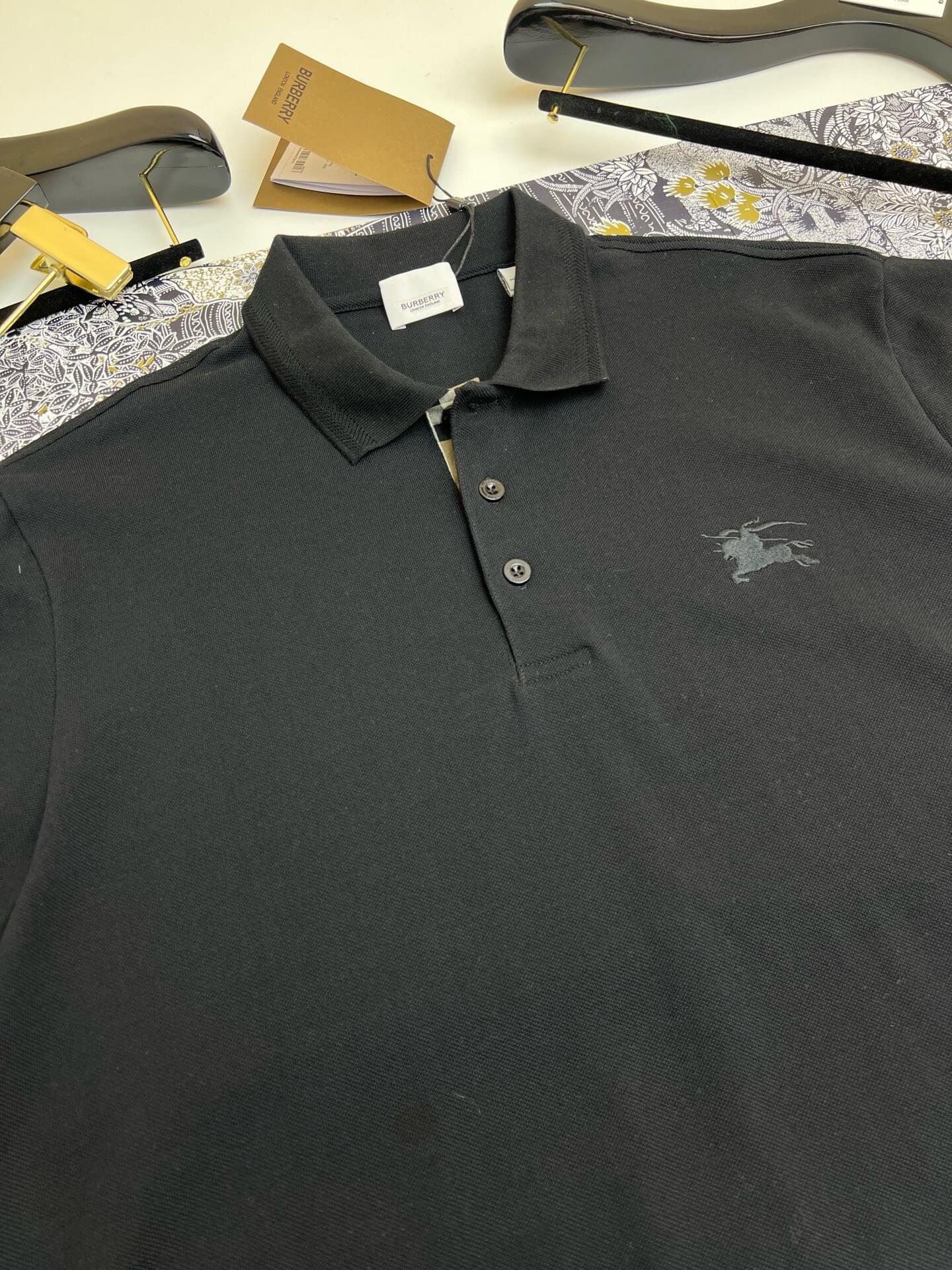 Black Warhorse Embroidery Polo Shirt