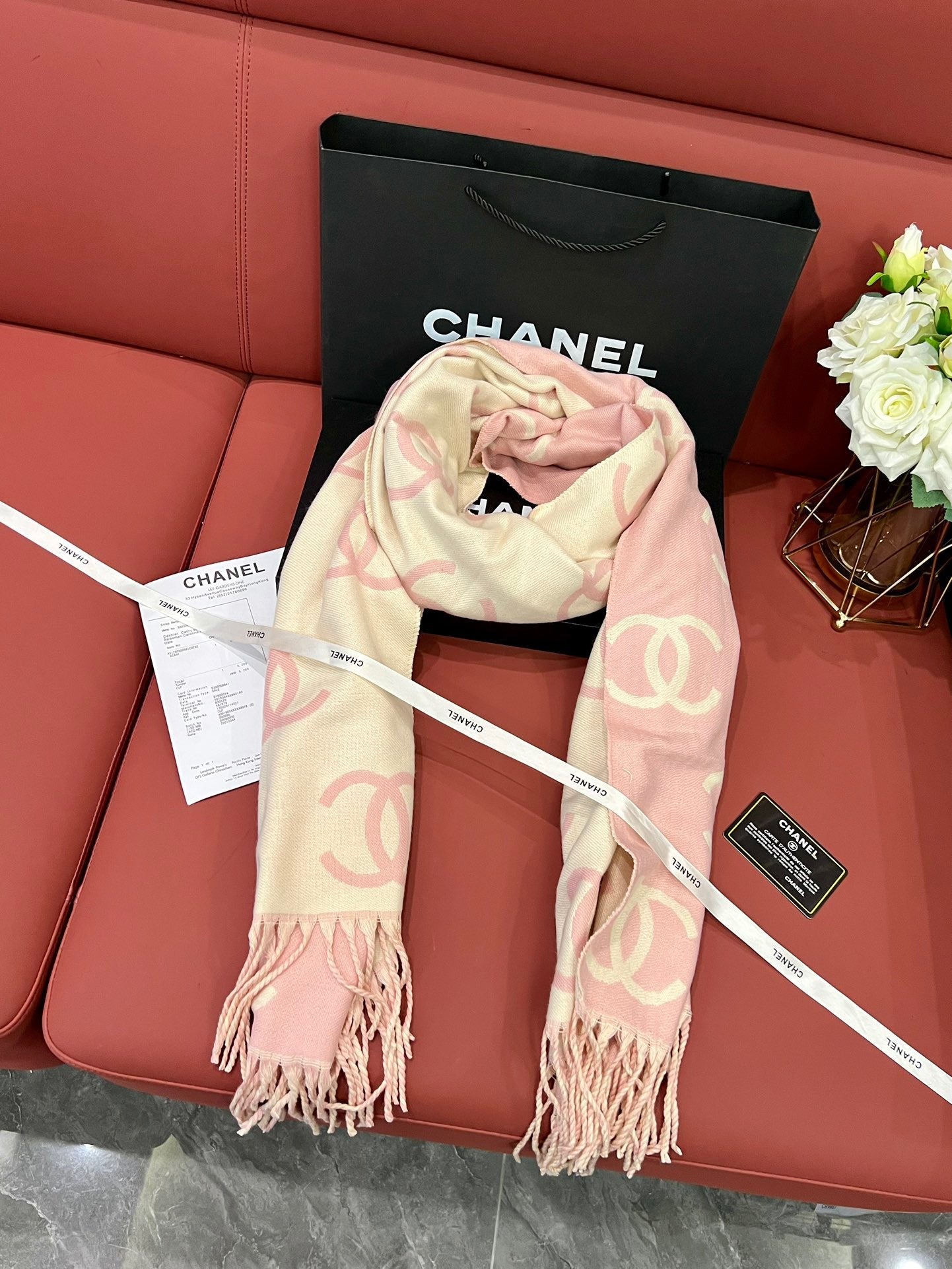 Elegant Double-Sided All-Over Print Scarf