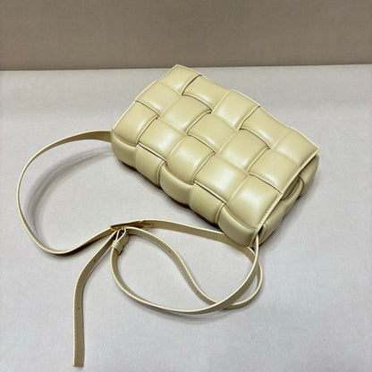 Minimalist Versatile Leather Woven Rectangular Bag