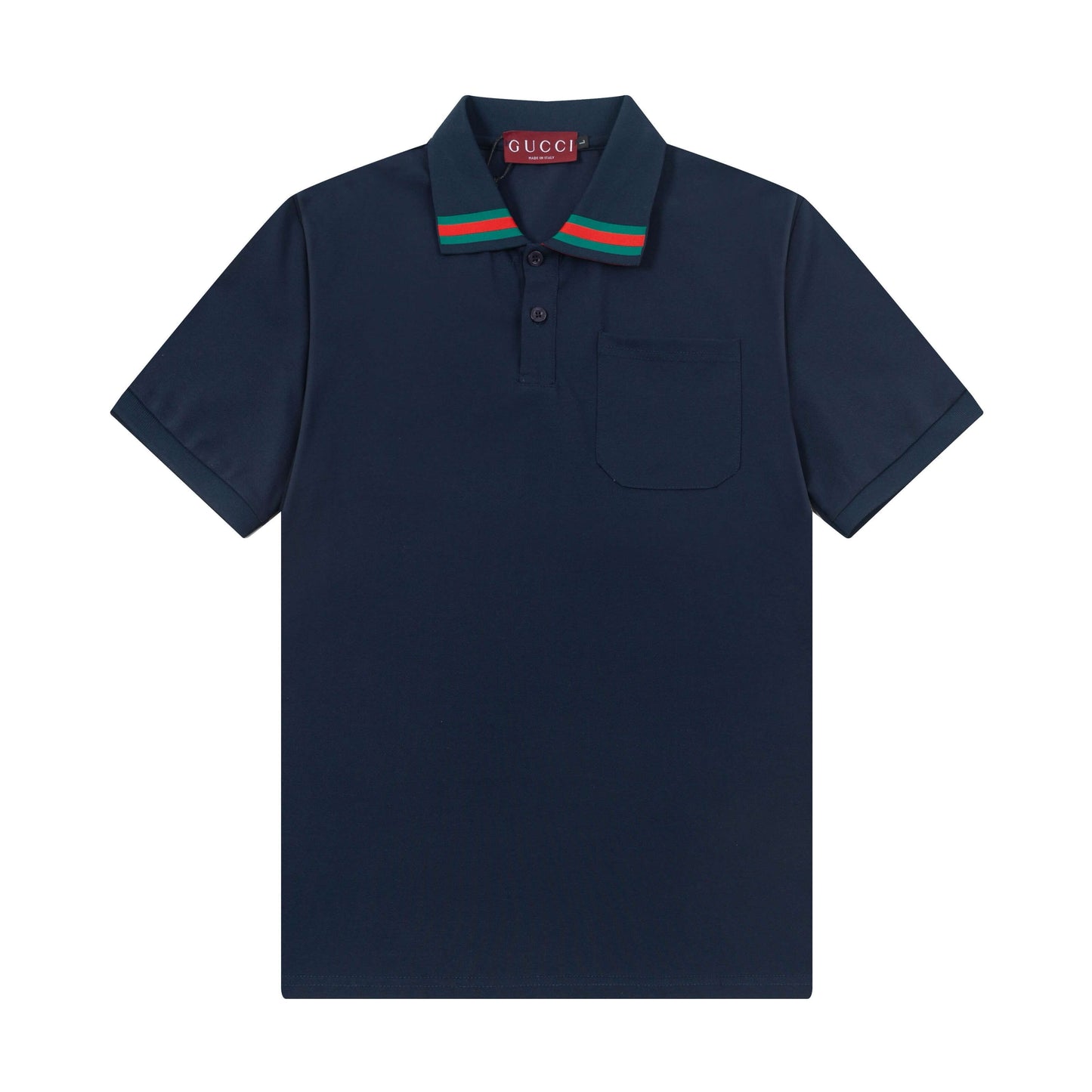 Neckline Stripes Polo Shirt