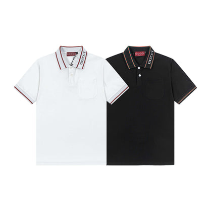 Neckline Letters Polo Shirt