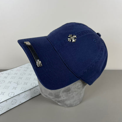 Simple Geek Style Metal Decoration Baseball Cap