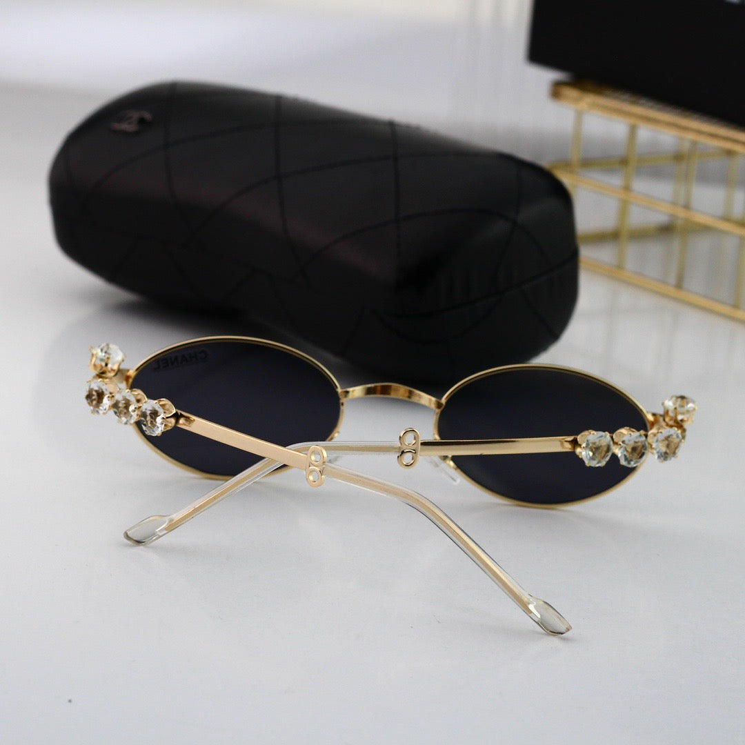 Modern Small Frame Metal Sunglasses