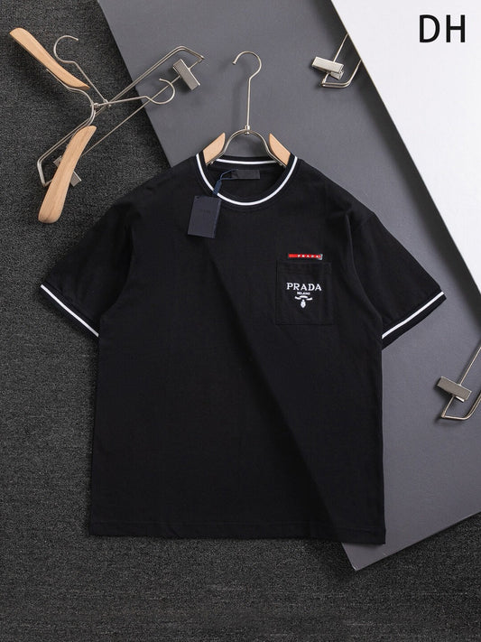 Embroidered Pockets T Shirt