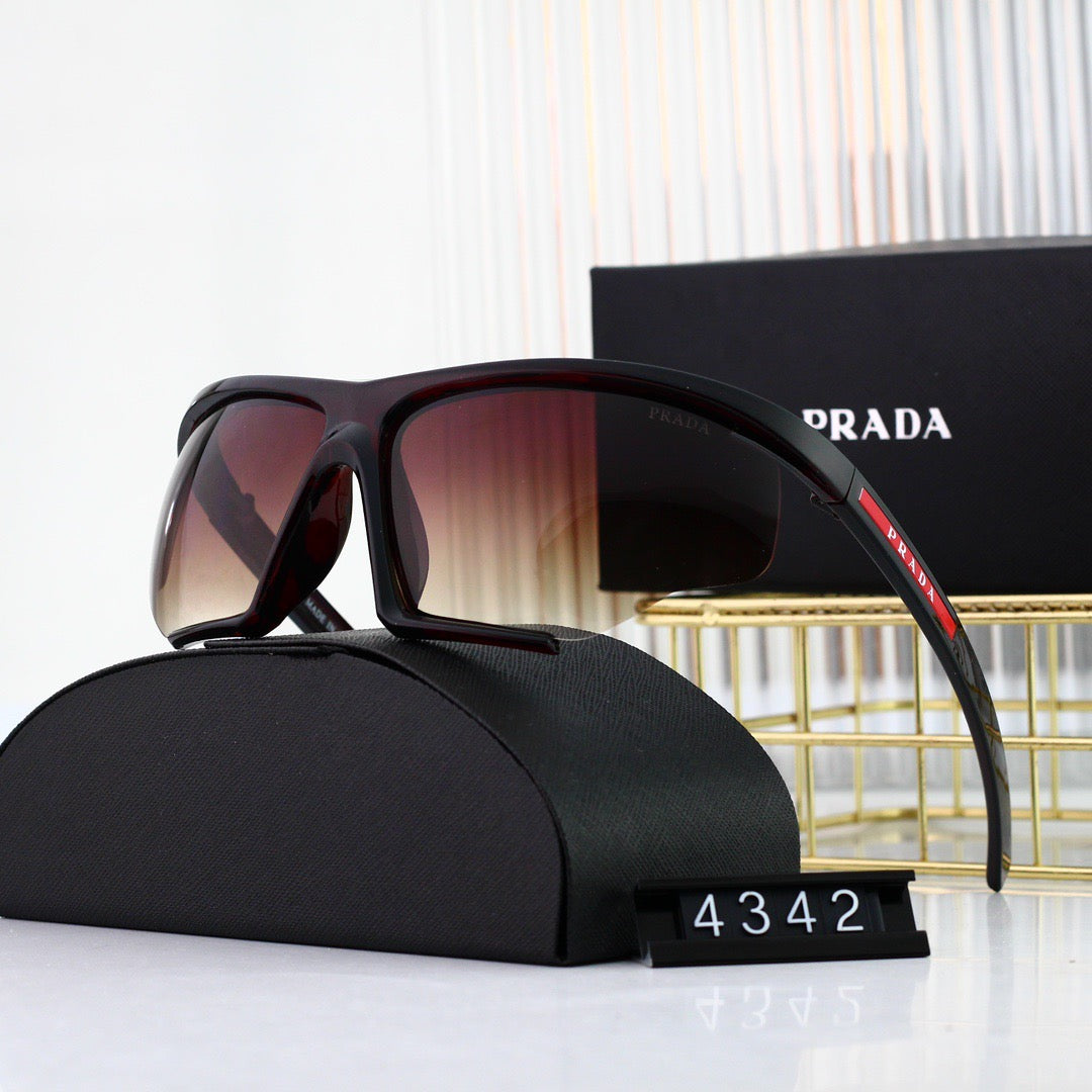 Futuristic Half-Side Frame Design Sunglasses