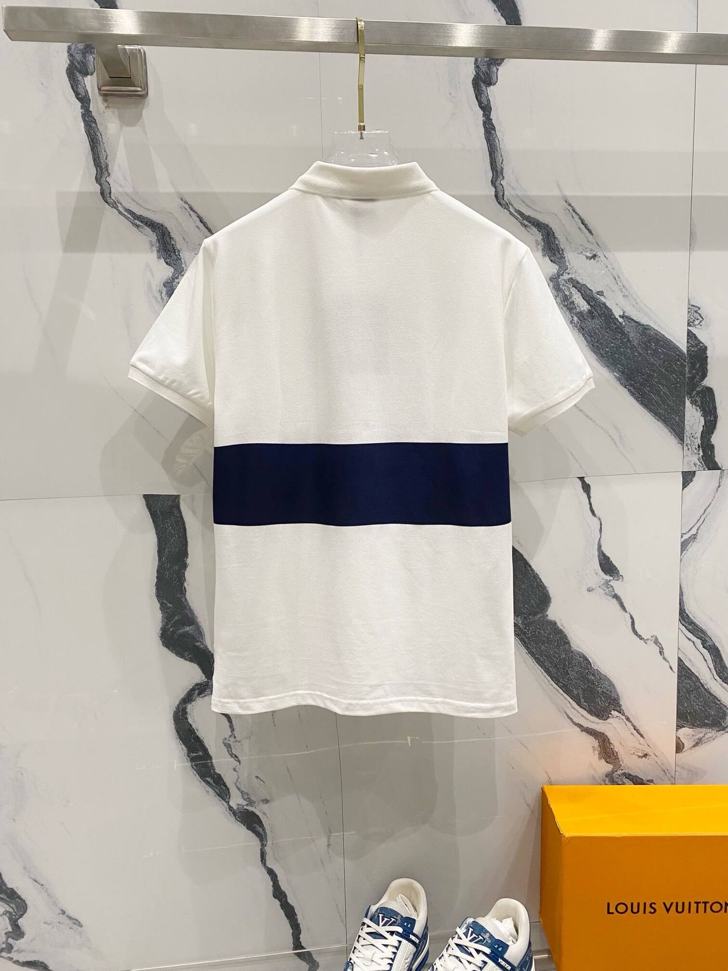 Striped Polo T Shirt