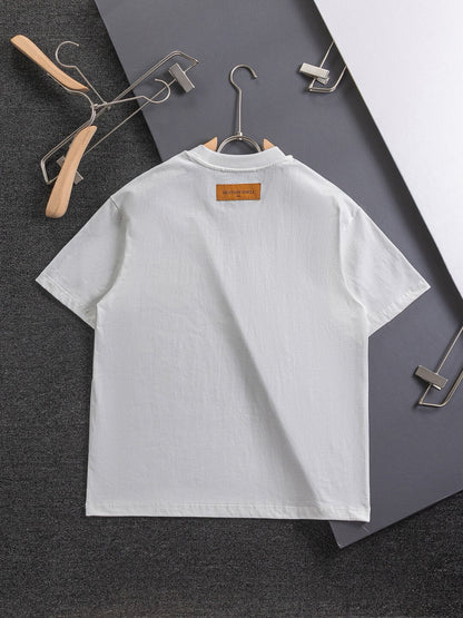 3D Silicone Pattern On Chest T Shirt